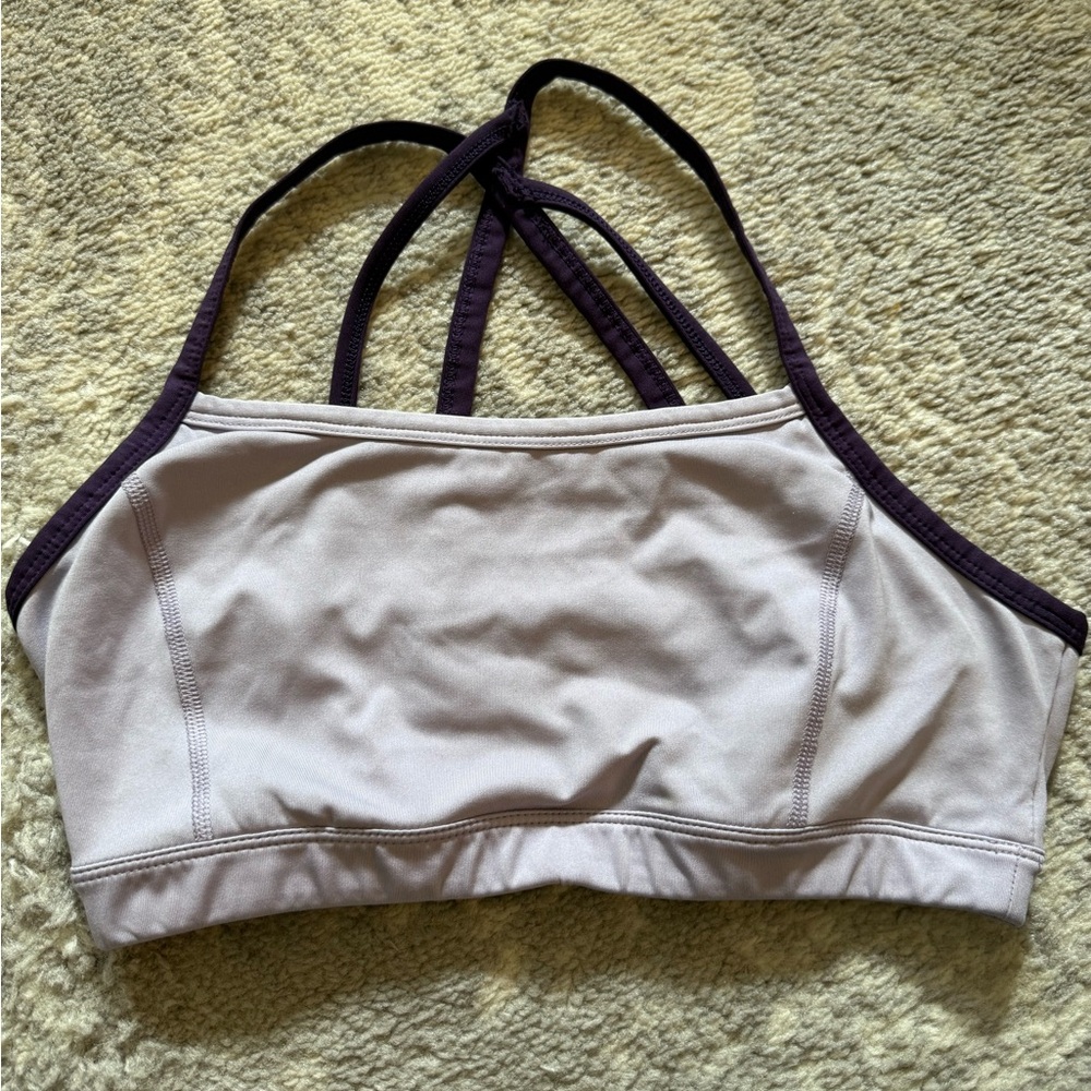 Champion Purple and Cream Sports Bra